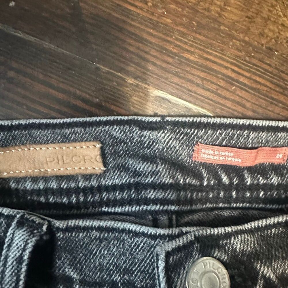 Pilcro and the Letterpress distressed black slim 26 jeans - Picture 3 of 5